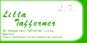 lilla tafferner business card